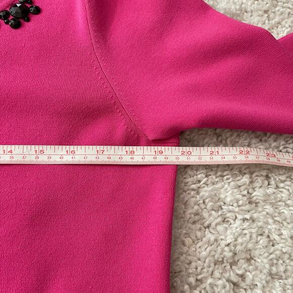 Laura Ashley 3/4 Sleeve Shirt Pink Gemstones Size Large NWT - Picture 7 of 11